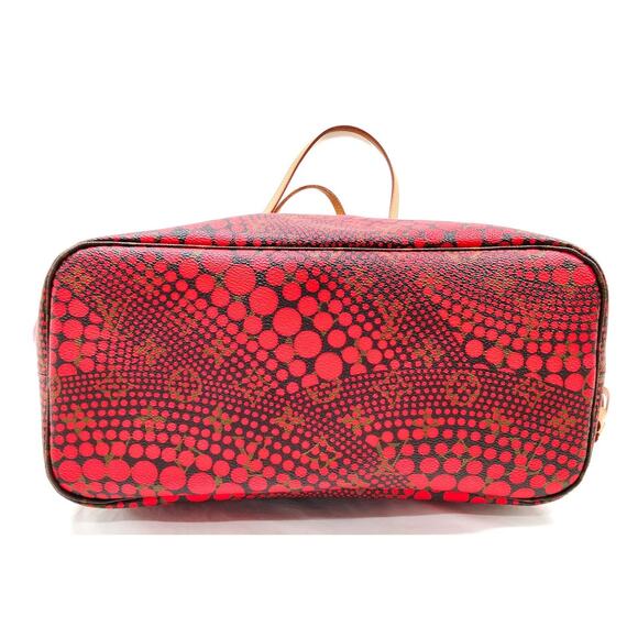 Louis Vuitton LV Shoulder Bag M40686 Neverfull MM Red Monogram Wave - Picture 5 of 8